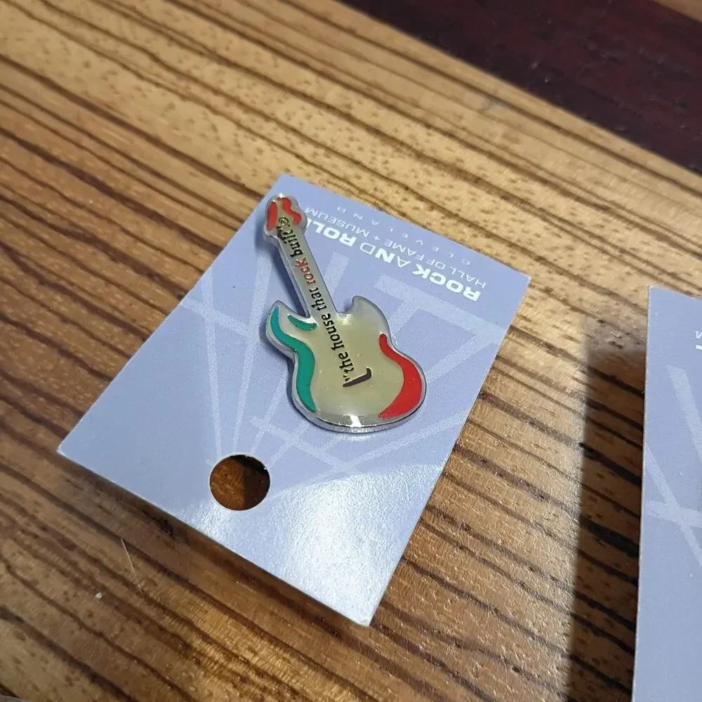Set of Ten (10) Rock and Roll Hall of Fame Pins Guitar Juke Box